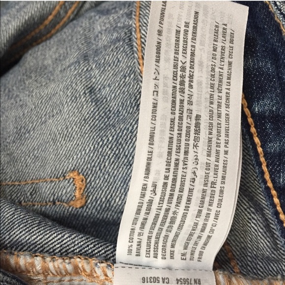 Hollister distressed cut off jean denim shorts - Picture 4 of 4